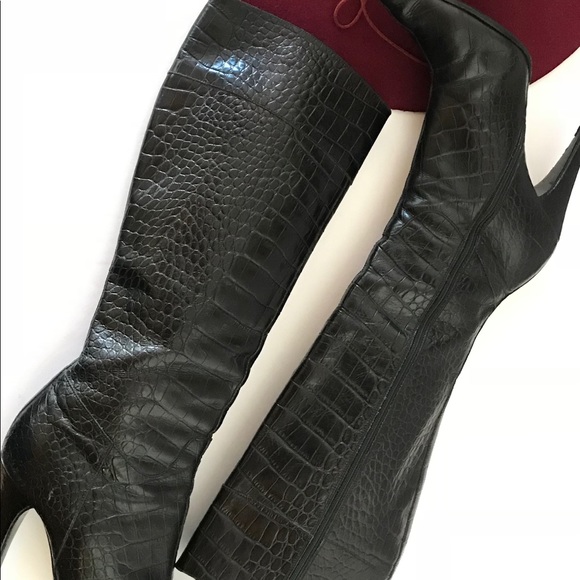 Prada snake leather pointed boots High Heels - Picture 2 of 8